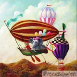 Click to View Whimsical balloons - elephant