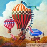 Click to View Whimsical balloons - walrus